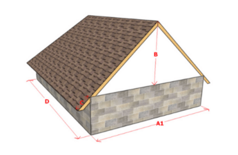 Расчет двухскатной крыши